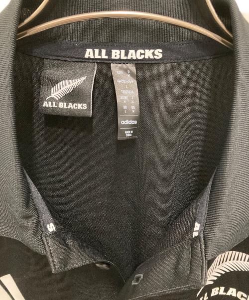 adidas（アディダス）adidas (アディダス) オールブラックス ラグビー サポーターズポロシャツ ブラック サイズ:XLの古着・服飾アイテム