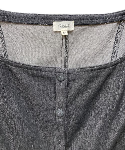 FOXEY（フォクシー）FOXEY (フォクシー) デニムワンピース インディゴ サイズ:Lの古着・服飾アイテム