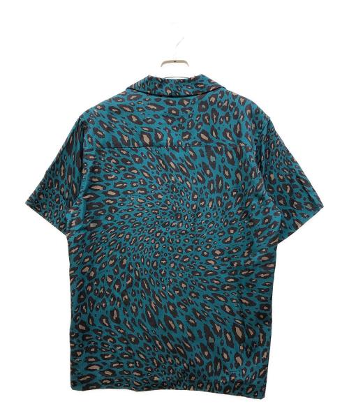 SATURDAYS SURF NYC（サタデーズサーフニューヨーク）SATURDAYS SURF NYC (サタデーズサーフニューヨーク) 総柄シャツ グリーン×ブラウン サイズ:記載なしの古着・服飾アイテム