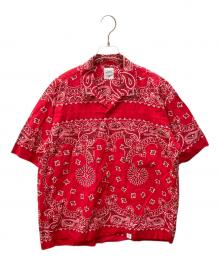 BEDWIN &THE HEARTBREAKERS（ベドウィンアンドザ ハートブレイカーズ）の古着「オープンカラーシャツ」｜レッド