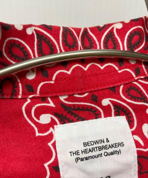 BEDWIN &THE HEARTBREAKERS（ベドウィンアンドザ ハートブレイカーズ）BEDWIN &THE HEARTBREAKERS (ベドウィンアンドザ ハートブレイカーズ) オープンカラーシャツ レッド サイズ:記載なしの古着・服飾アイテム