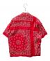 BEDWIN &THE HEARTBREAKERS (ベドウィンアンドザ ハートブレイカーズ) オープンカラーシャツ レッド サイズ:記載なし：9000円