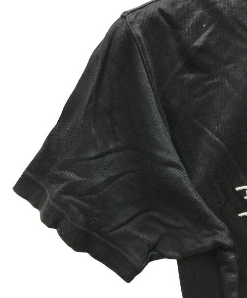 BALENCIAGA（バレンシアガ）BALENCIAGA (バレンシアガ) オールドロゴ刺繍ポロシャツ ブラック サイズ:Lの古着・服飾アイテム