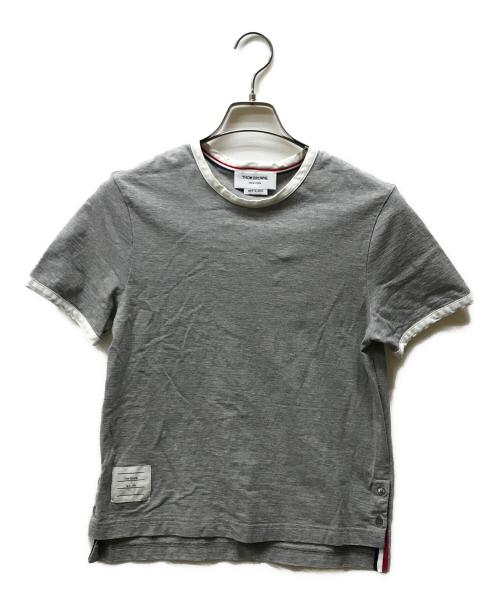 Thom Browne（トムブラウン）Thom Browne (トムブラウン) RWB ストライプ Tシャツ レッド サイズ:42の古着・服飾アイテム