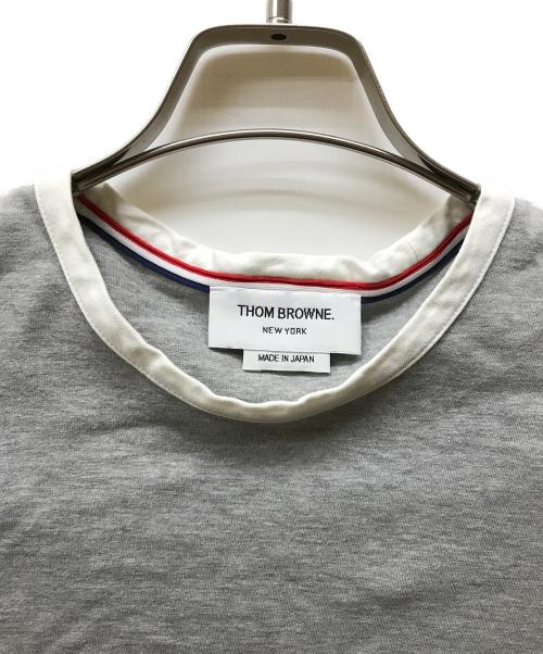 Thom Browne（トムブラウン）Thom Browne (トムブラウン) RWB ストライプ Tシャツ レッド サイズ:42の古着・服飾アイテム