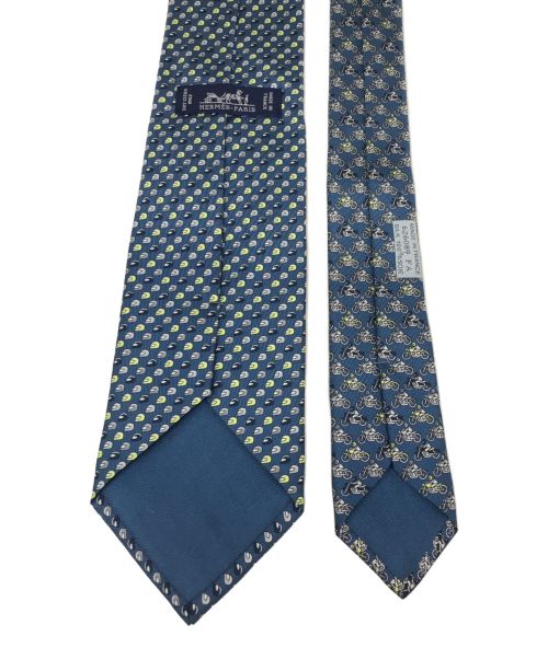 HERMES（エルメス）HERMES (エルメス) シルクネクタイ ネイビー サイズ:記載なしの古着・服飾アイテム