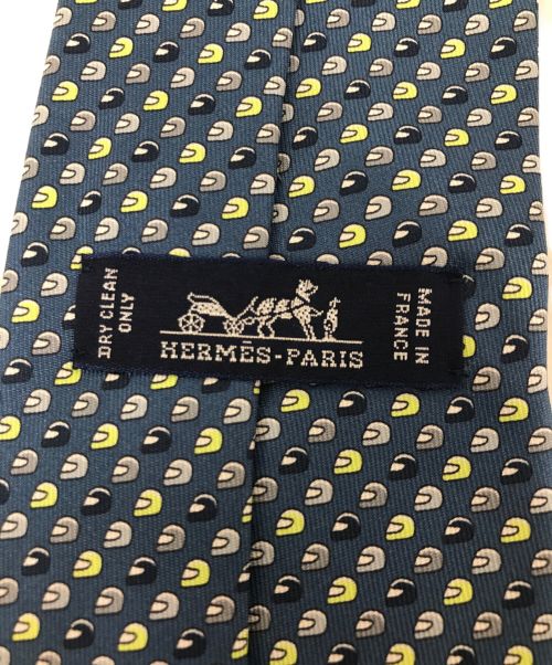 HERMES（エルメス）HERMES (エルメス) シルクネクタイ ネイビー サイズ:記載なしの古着・服飾アイテム