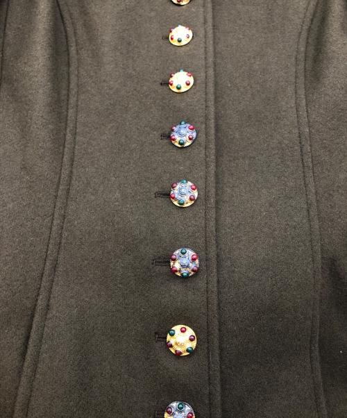 CHANEL（シャネル）CHANEL (シャネル) ヴィンテージグリポアボタンジャケット オリーブ サイズ:40の古着・服飾アイテム