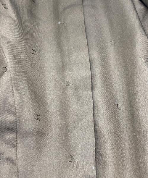CHANEL（シャネル）CHANEL (シャネル) ヴィンテージグリポアボタンジャケット オリーブ サイズ:40の古着・服飾アイテム