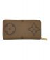 LOUIS VUITTON (ルイ ヴィトン) モノグラムジャイアント ジッピーウォレット ブラウン：65000円