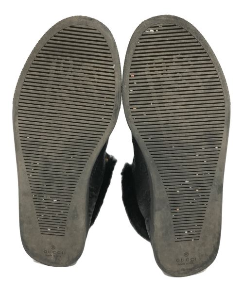 GUCCI（グッチ）GUCCI (グッチ) GGムートンハイカットスニーカー ブラック サイズ:23㎝の古着・服飾アイテム