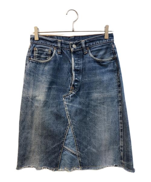 LEVI'S（リーバイス）LEVI'S (リーバイス) リメイクデニムスカート インディゴ サイズ:58㎝の古着・服飾アイテム