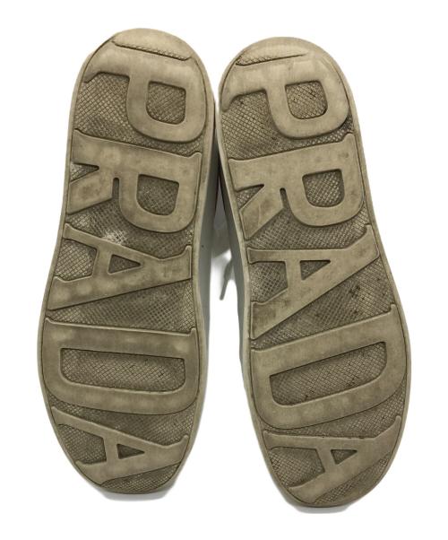PRADA（プラダ）PRADA (プラダ) ローカットスニーカー レッド サイズ:36.5の古着・服飾アイテム