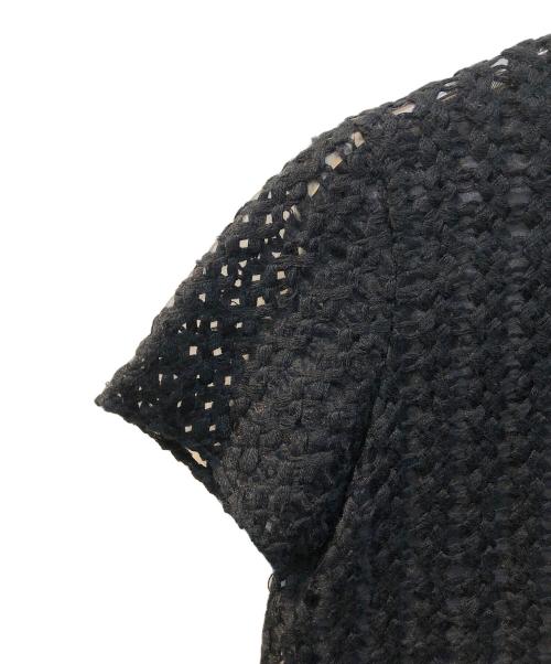 AKIRA NAKA（アキラナカ）AKIRA NAKA (アキラナカ) カットワークブラウス ブラック サイズ:記載なしの古着・服飾アイテム