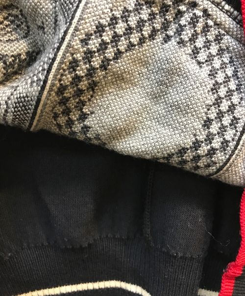 BARNI VARNO（バーニヴァーノ）BARNI VARNO (バーニヴァーノ) クルーネックニット ブラック サイズ:Lの古着・服飾アイテム