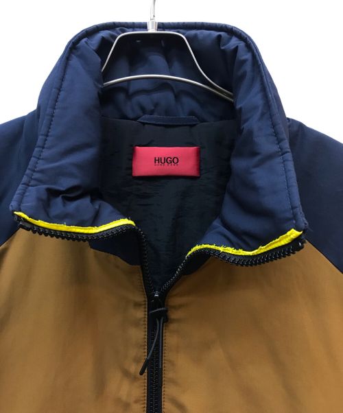 HUGO HUGO BOSS（ヒューゴ ヒューゴボス）HUGO HUGO BOSS (ヒューゴ ヒューゴボス) ハーフジップジャケット ブラウン サイズ:Mの古着・服飾アイテム