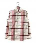 Salvatore Ferragamoサルヴァトーレ フェラガモ）の古着「チェックシャツ」｜ピンク