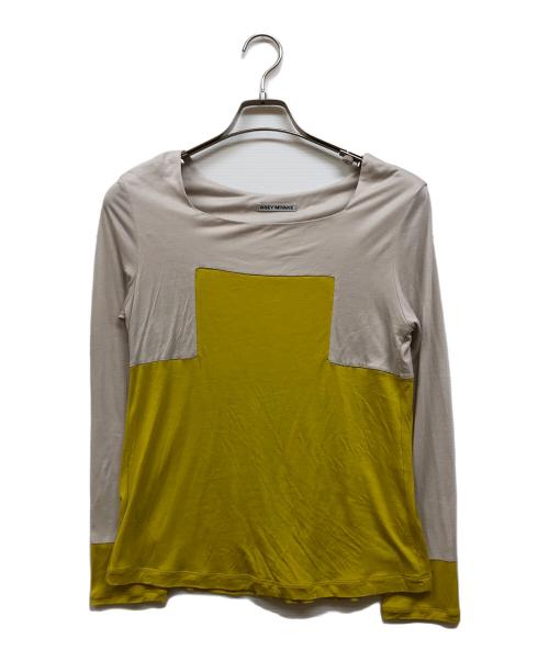 ISSEY MIYAKE（イッセイミヤケ）ISSEY MIYAKE (イッセイミヤケ) ロングスリーブカットソー イエロー サイズ:2の古着・服飾アイテム