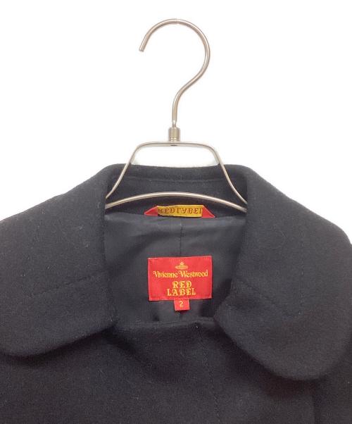 Vivienne Westwood RED LABEL（ヴィヴィアンウエストウッドレッドレーベル）Vivienne Westwood RED LABEL (ヴィヴィアンウエストウッドレッドレーベル) 変形ショートPコート ブラック サイズ:Mの古着・服飾アイテム