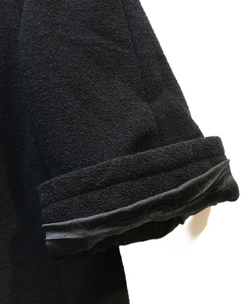 CHANEL（シャネル）CHANEL (シャネル) ココマークボタンウールシルクジャケット ブラック サイズ:46の古着・服飾アイテム