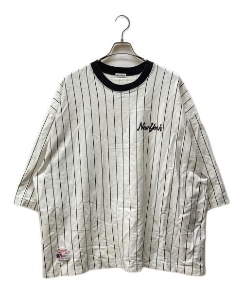 WILLY CHAVARRIA（ウィリーチャバリア）WILLY CHAVARRIA (ウィリーチャバリア) BUFFALO BASEBALL T ブラック×ホワイト サイズ:XLの古着・服飾アイテム
