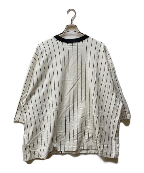 WILLY CHAVARRIA（ウィリーチャバリア）WILLY CHAVARRIA (ウィリーチャバリア) BUFFALO BASEBALL T ブラック×ホワイト サイズ:XLの古着・服飾アイテム