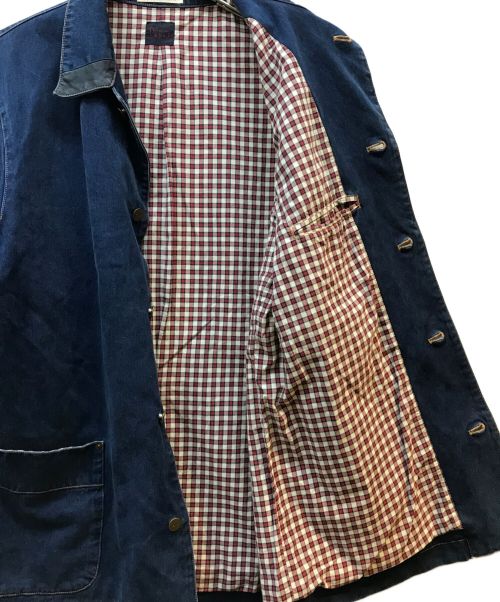 PAPAS（パパス）PAPAS (パパス) デニムジャケット ネイビー サイズ:Mの古着・服飾アイテム