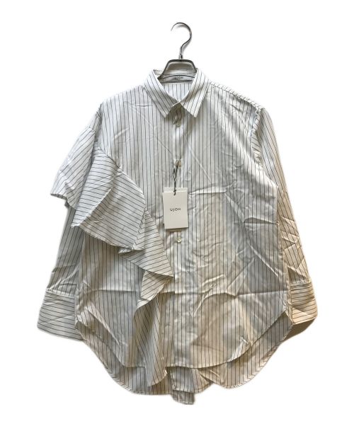 Ujoh（ウジョー）UJOH (ウジョー) Frill Shirt ブラック×ホワイト サイズ:2の古着・服飾アイテム