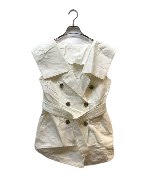 AKIRA NAKA（アキラナカ）AKIRA NAKA (アキラナカ) トレンチシャツ ホワイト サイズ:1の古着・服飾アイテム