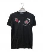 DOLCE & GABBANAドルチェ＆ガッバーナ）の古着「刺繍Tシャツ」｜ブラック