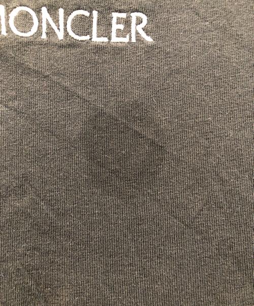 MONCLER（モンクレール）MONCLER (モンクレール) ロゴ刺繍カットソー ブラック サイズ:XSの古着・服飾アイテム
