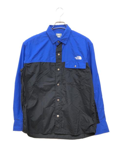 THE NORTH FACE（ザ ノース フェイス）THE NORTH FACE (ザ ノース フェイス) ロングスリーブヌプシシャツ ブルー サイズ:Ｓの古着・服飾アイテム