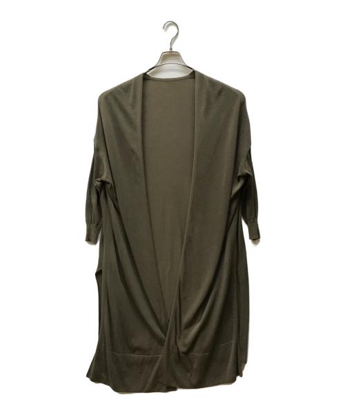 MUSE de Deuxieme Classe（ミューズ ドゥーズィエム クラス）MUSE de Deuxieme Classe (ミューズ ドゥーズィエム クラス) PARU コットン ネック ロングカーディガン ブラウン サイズ:未記入の古着・服飾アイテム