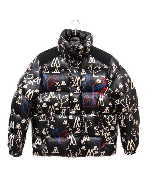 MONCLER GENIUS（モンクレール ジーニアス）MONCLER GENIUS (モンクレール ジーニアス) グラフィックロゴダウンジャケット ネイビー サイズ:2の古着・服飾アイテム