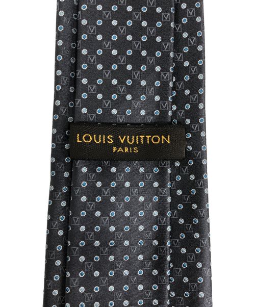 LOUIS VUITTON（ルイ ヴィトン）LOUIS VUITTON (ルイ ヴィトン) ガストンVロゴネクタイ グレー サイズ:記載なしの古着・服飾アイテム
