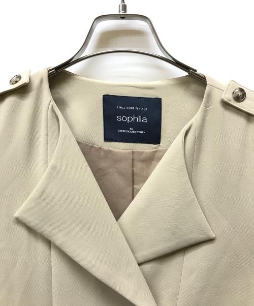 sophila（ソフィラ）sophila (ソフィラ) コート ブラウン サイズ:FREEの古着・服飾アイテム