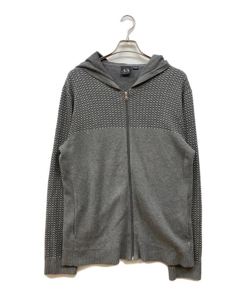 ARMANI EXCHANGE（アルマーニ エクスチェンジ）ARMANI EXCHANGE (アルマーニ エクスチェンジ) ジップパーカー グレー サイズ:Mの古着・服飾アイテム