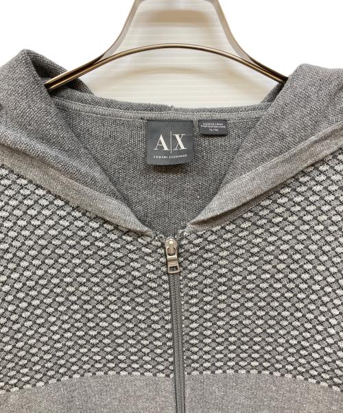 ARMANI EXCHANGE（アルマーニ エクスチェンジ）ARMANI EXCHANGE (アルマーニ エクスチェンジ) ジップパーカー グレー サイズ:Mの古着・服飾アイテム