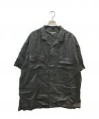 NIGEL CABOURNナイジェルケーボン）の古着「OPEN COLLAR SHIRT」｜ブラック