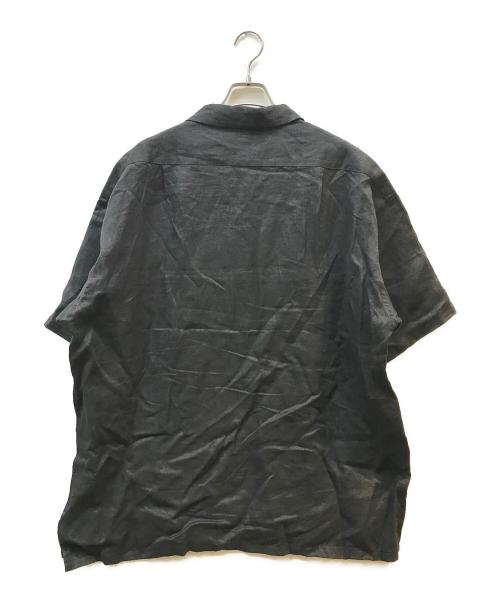 NIGEL CABOURN（ナイジェルケーボン）NIGEL CABOURN (ナイジェルケーボン) OPEN COLLAR SHIRT ブラック サイズ:54の古着・服飾アイテム