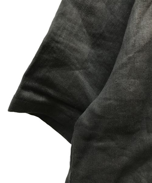 NIGEL CABOURN（ナイジェルケーボン）NIGEL CABOURN (ナイジェルケーボン) OPEN COLLAR SHIRT ブラック サイズ:54の古着・服飾アイテム