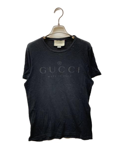 GUCCI（グッチ）GUCCI (グッチ) ロゴTシャツ ブラック サイズ:Sの古着・服飾アイテム