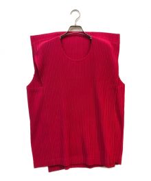 HOMME PLISSE ISSEY MIYAKE（オム プリッセ イッセイ ミヤケ）の古着「RECTANGLE」｜レッド