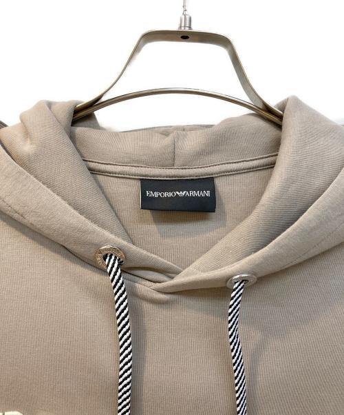 ARMEMPORIO ANI（エンポリオアルマーニ）ARMEMPORIO ANI (エンポリオアルマーニ) 半袖パーカー ベージュ サイズ:Ｓの古着・服飾アイテム