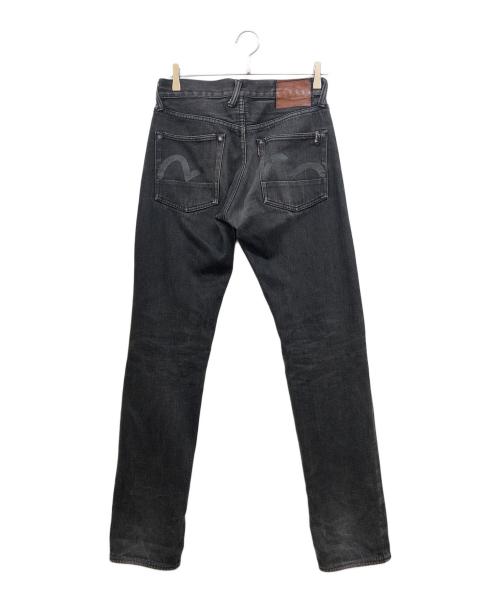 EVISU（エヴィス）EVISU (エビス) ブラックデニムパンツ ブラック サイズ:SIZE 76cm (W30)の古着・服飾アイテム