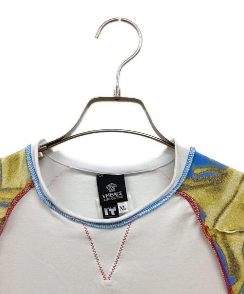 VERSACE JEANS COUTURE（ヴェルサーチ ジーンズクチュール）VERSACE JEANS COUTURE (ヴェルサーチ ジーンズクチュール) ノースリーブカットソー ホワイト サイズ:XLの古着・服飾アイテム