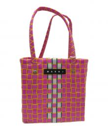 MARNI（マルニ）の古着「	KIDS SUNDAY MORNING BAG」｜グリーン×ピンク