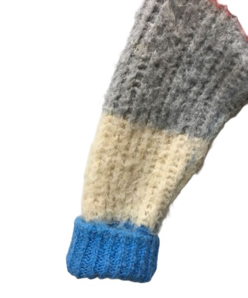 maison kitsune（メゾンキツネ）MAISON KITSUNE (メゾンキツネ) フラッフィーストライプボクシーカーディガン マルチカラー サイズ:XSの古着・服飾アイテム