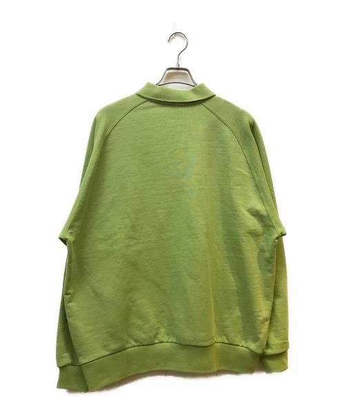 KEBOZ（ケボズ）KEBOZ (ケボズ) ハーフジップスウェット グリーン サイズ:Mの古着・服飾アイテム