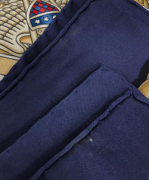 HERMES（エルメス）HERMES (エルメス) RAILING 船の手摺 ネイビーの古着・服飾アイテム